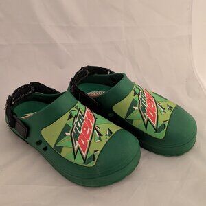 Mountain Dew Mens Slip-On Sandals Clogs Size 10